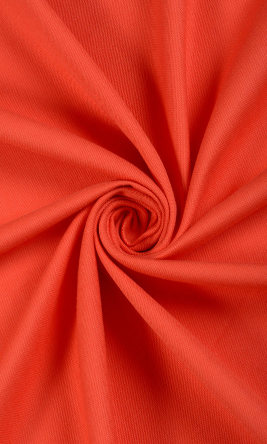 Cotton Blend Drapes (Orange/ Red)