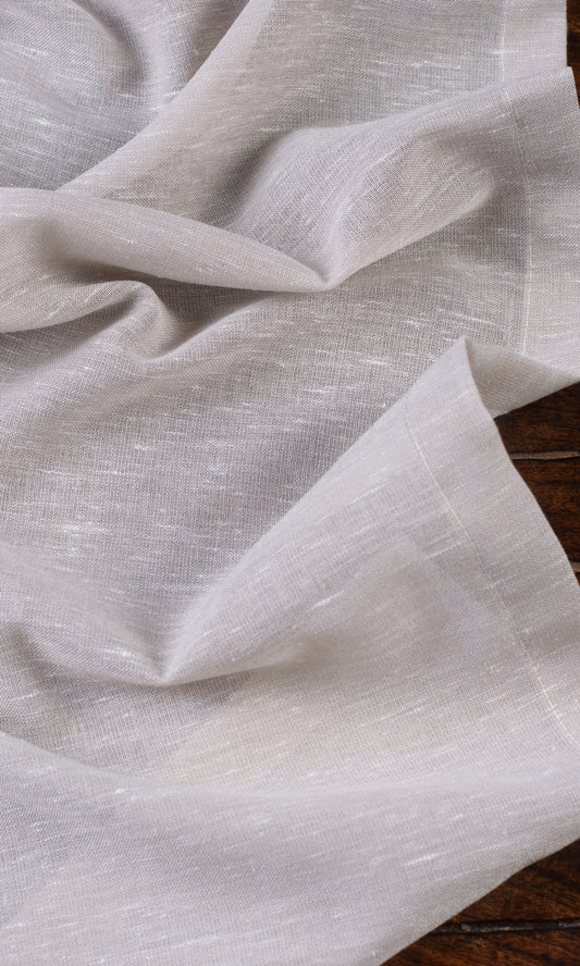 Plain Textured Sheer Home Decor Fabric Sample (Pale Pink)