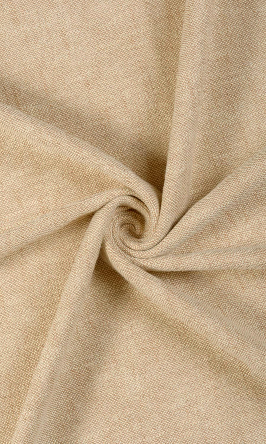 Plain Cotton Roman Blinds (Pale Beige/ Tan Brown)