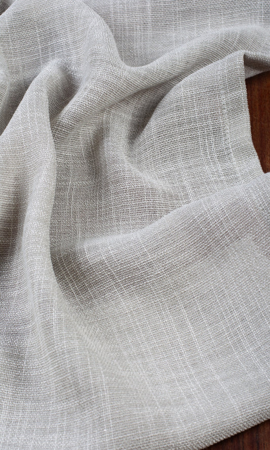 Textured Sheer Home Decor Fabric Sample (Smoke Gray)