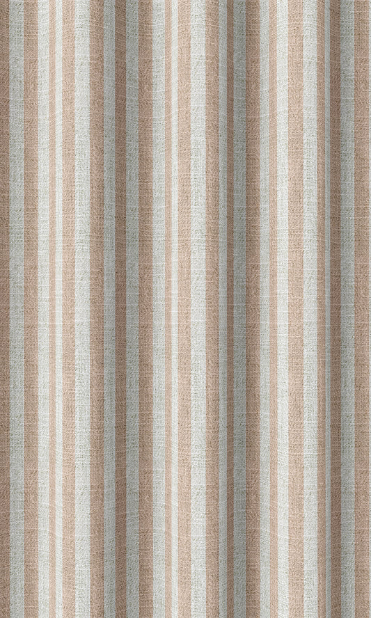Modern Striped Print Curtains (Pink/ White)