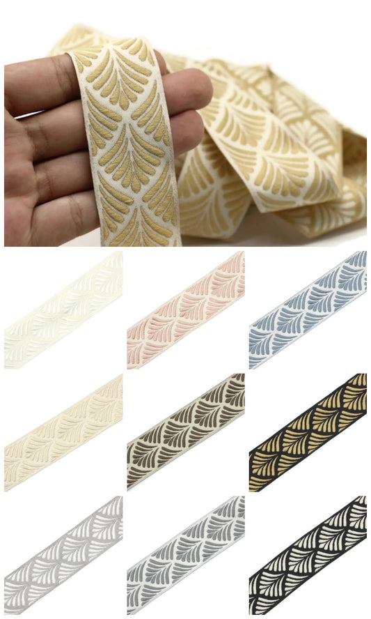 Roman shade ribbon trim