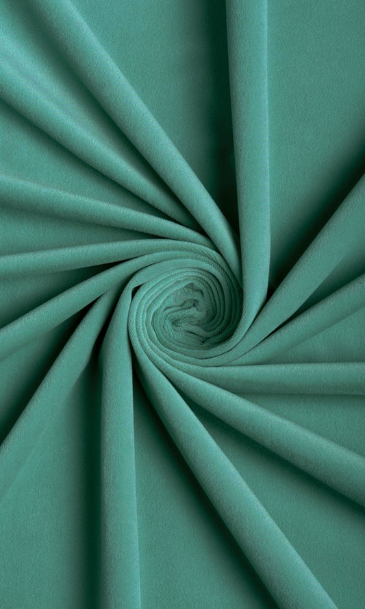 Velvet Home Decor Fabric By the Yard (Green/ Blue)