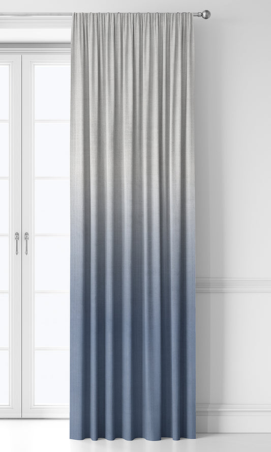 2-Tone Ombre Home Decor Fabric By the Yard (Indigo Blue/ Purple)