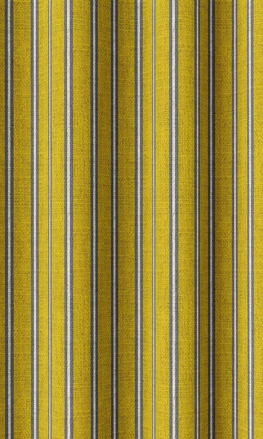 Striped Home Decor Fabric Sample (Sunflower Yellow)