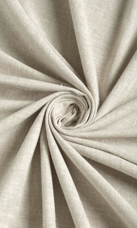 Poly-Cotton Blend Window Curtains (Warm Beige)