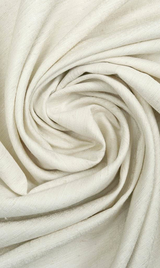 Silk Blend Home Decor Fabric By the Yard (Ivory/ Cream)