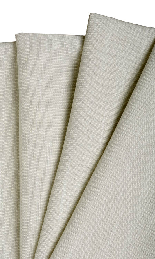 Plain Linen Texture Curtain Panels (Pale Grey)