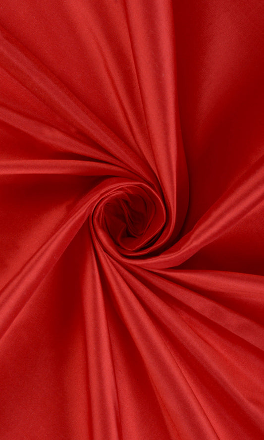 Shantung Silk Home Decor Fabric Sample (Red)