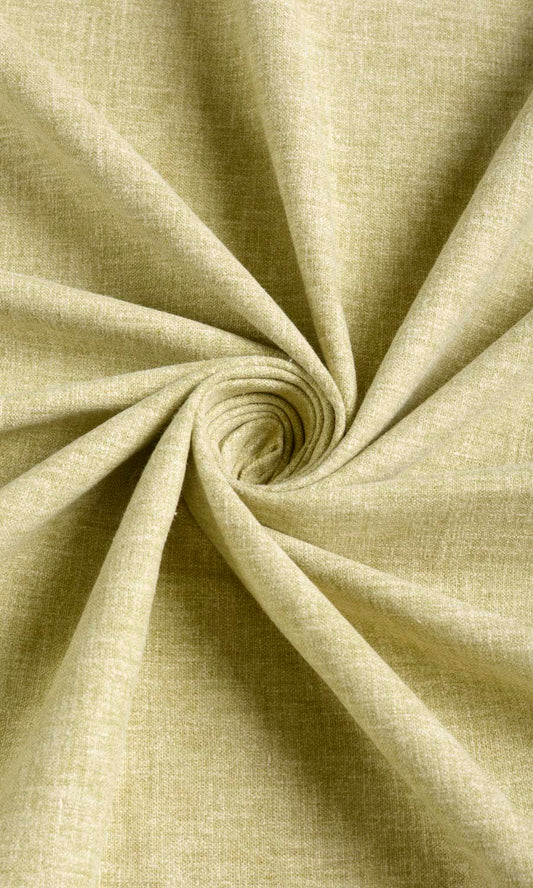 Poly-Cotton Window Curtains (Pale Olive)