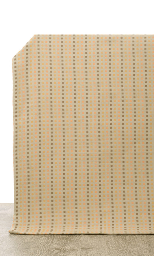 Cotton Drapery (Beige/ Grey)