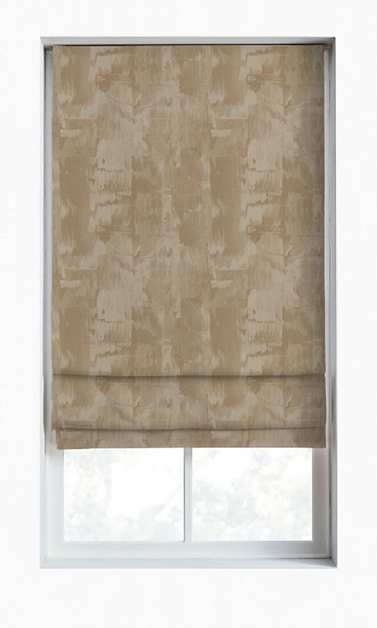 Modern Striped Window Curtains (Brown/ Beige)