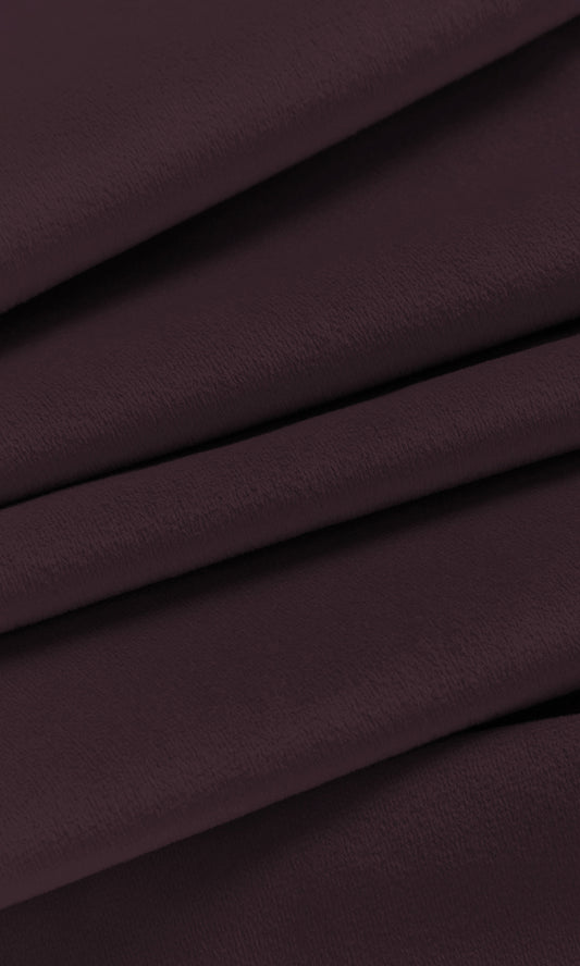 Velvet Home Decor Fabric By the Yard (Wine/ Deep Purple)