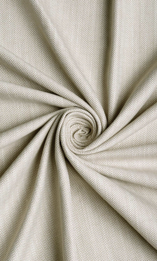 Herringbone Textured Window Curtains (Soft Gray)