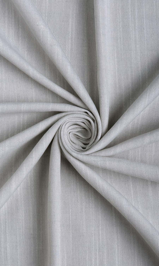 Plain Linen Texture Curtain Panels (Silver Grey)