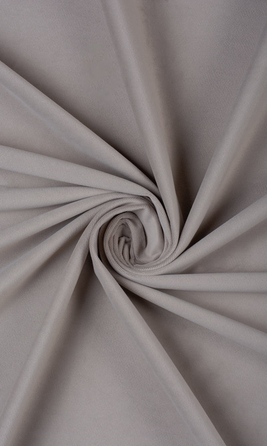 Velvet Home Decor Fabric By the Yard (Pale Greige)