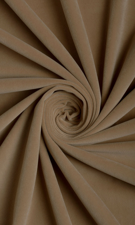 Velvet Home Decor Fabric By the Yard (Brown)
