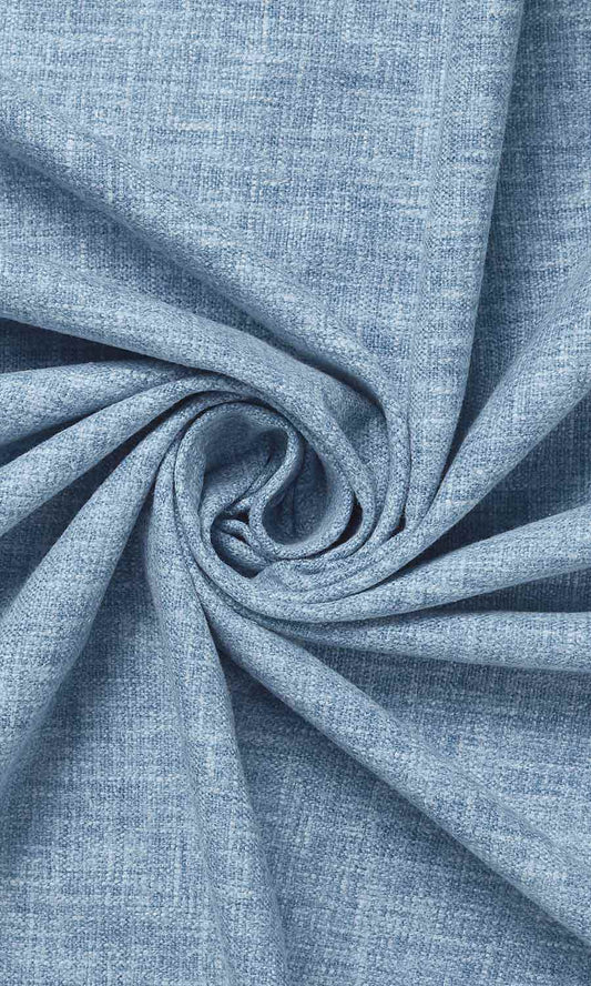 Cotton Blend Roman Shades (Blue)