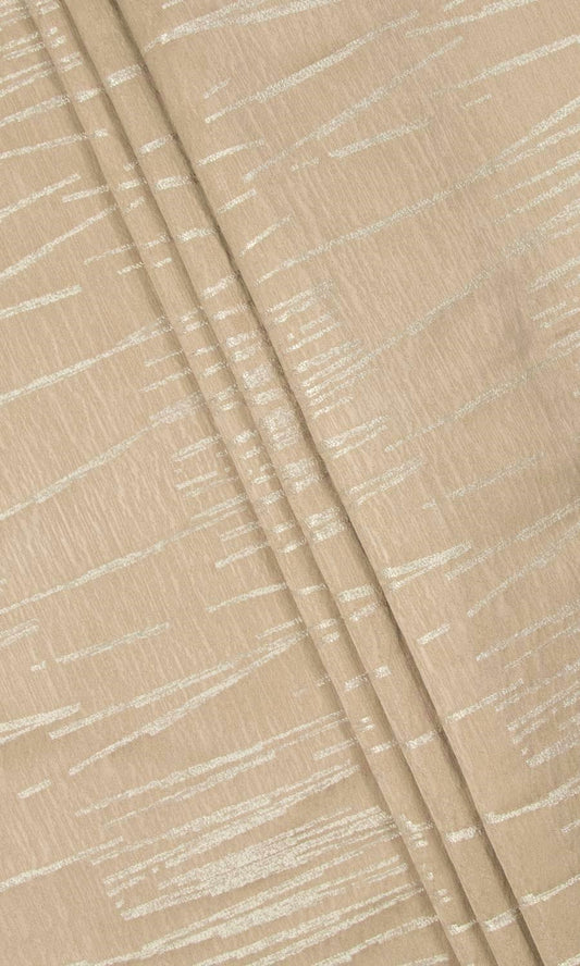 Abstract Patterned Home Decor Fabric Sample (Pink-Beige)