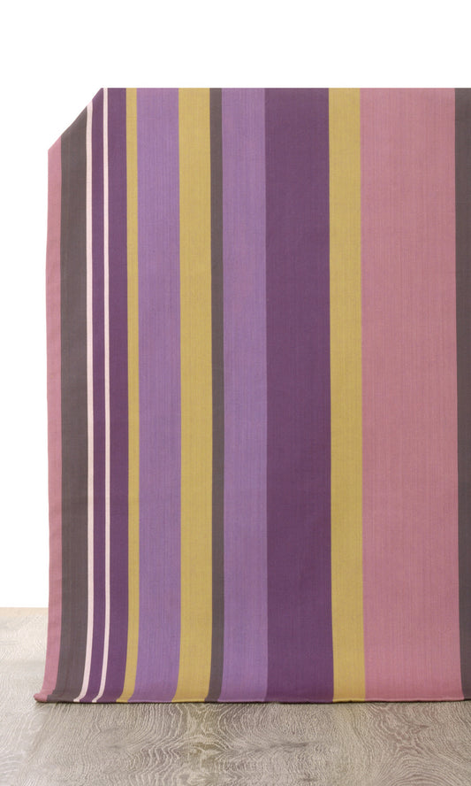 Cotton Home Decor Fabric Sample (Pink/ Purple)