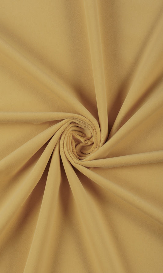 Velvet Home Decor Fabric By the Yard (Amber/ Pale Gold)